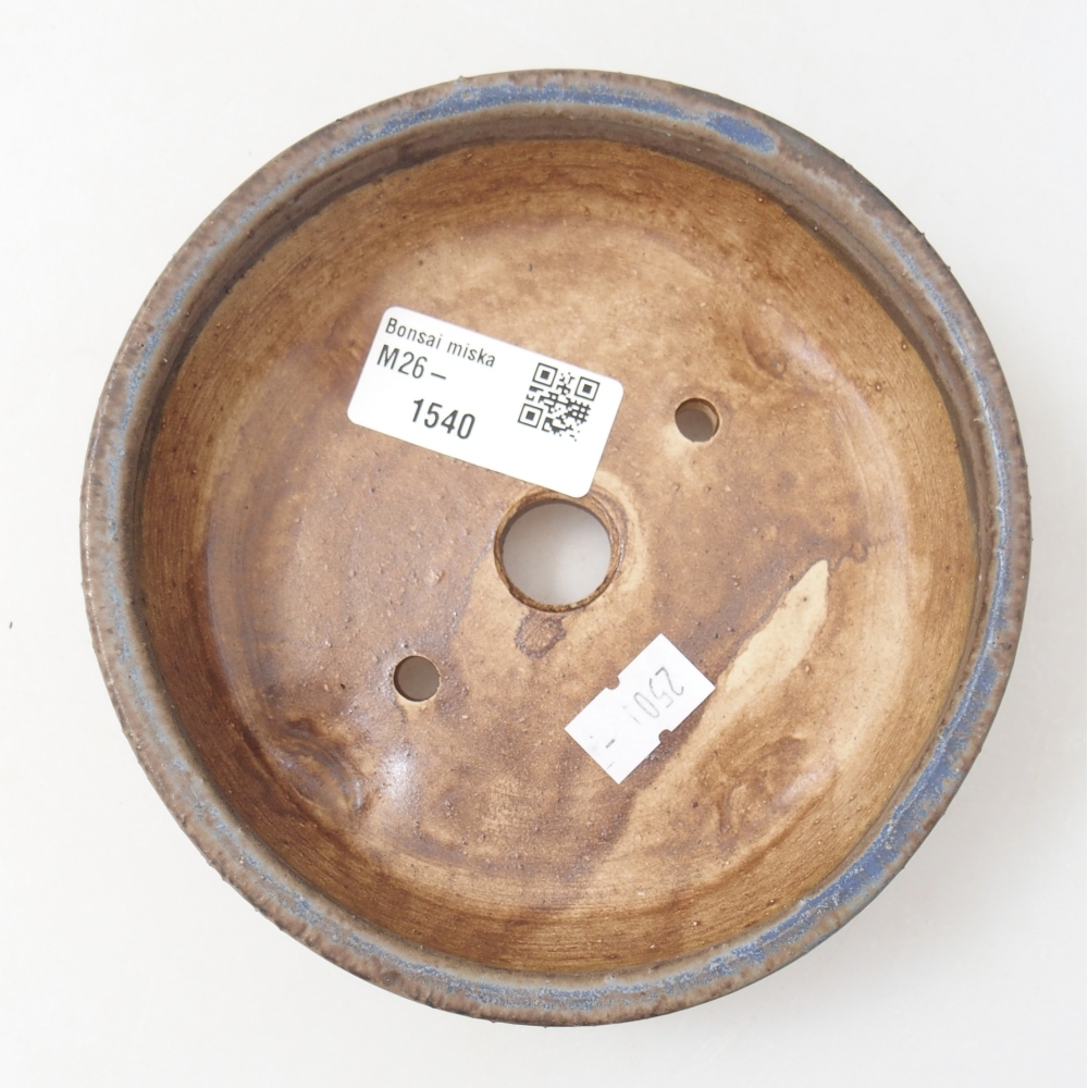 Bonsaischale aus Keramik 13,5 x 13,5 x 4 cm, Farbe blau