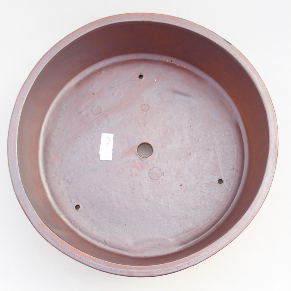 Bonsaischale aus Keramik 24,5 x 24,5 x 7 cm, metallfarben