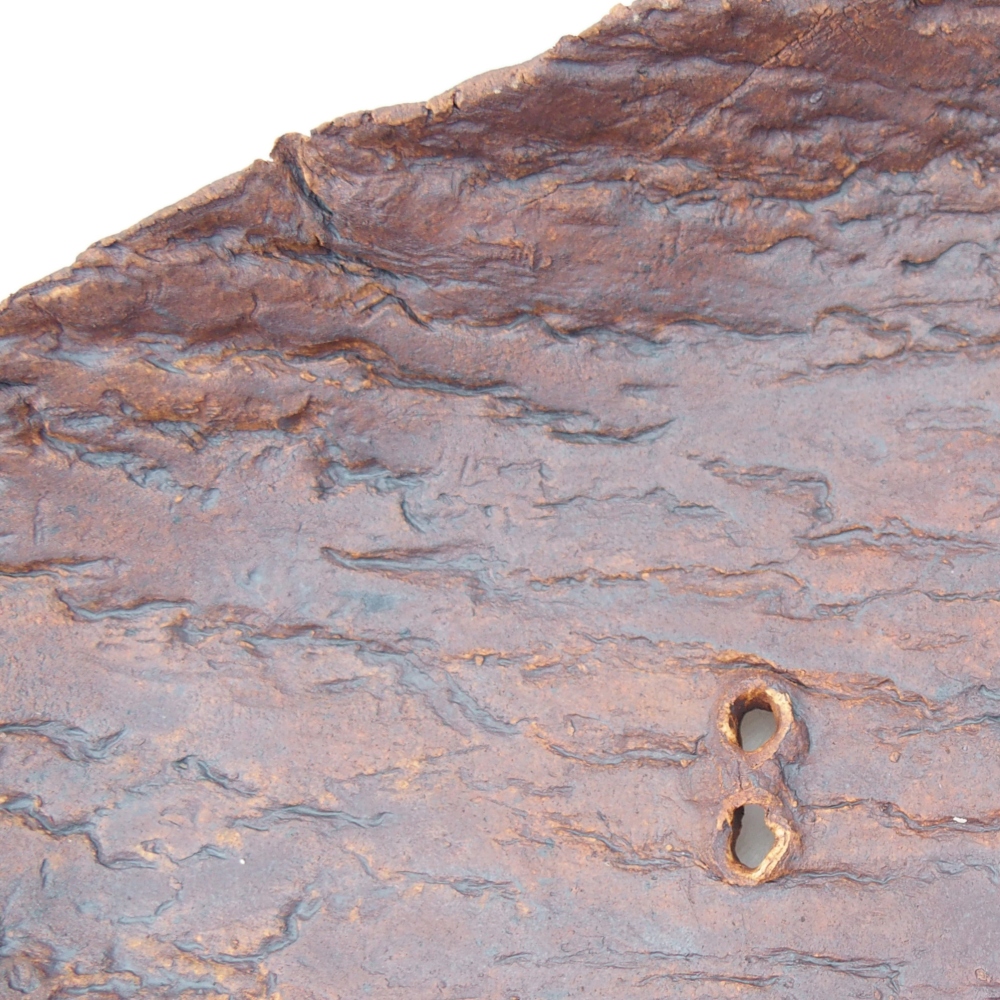 Keramische Schale 36 x 18,5 x 5,5 cm , Farbe braun