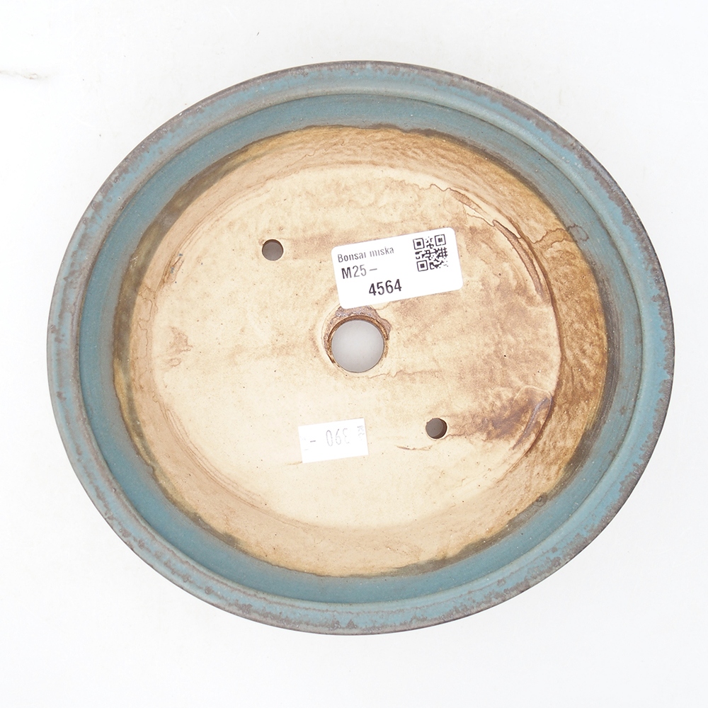 Keramik-Bonsaischale 18 x 16 x 4,5 cm, Farbe blau