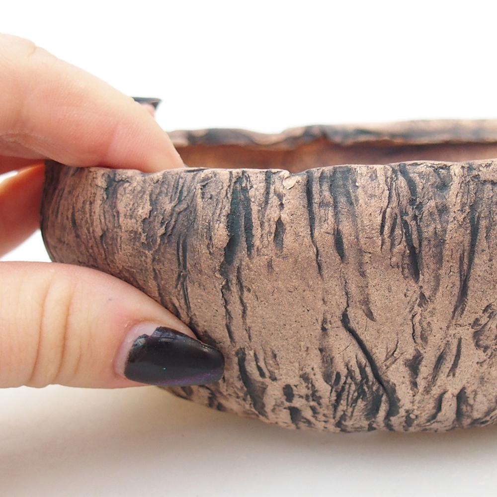 Bonsaischale aus Keramik 14 x 14 x 5 cm, grün