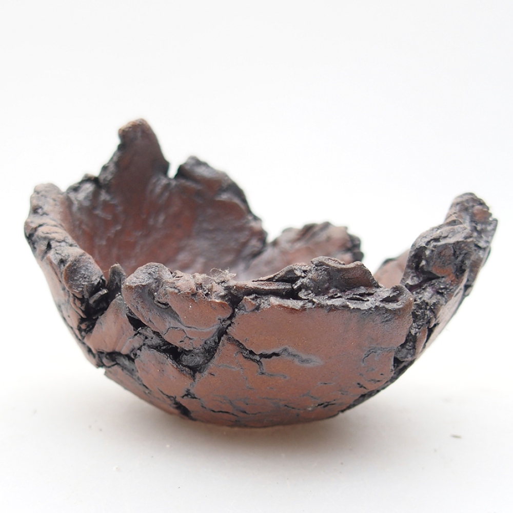 Keramikschale 7 x 8 x 5,5 cm, Farbe braun