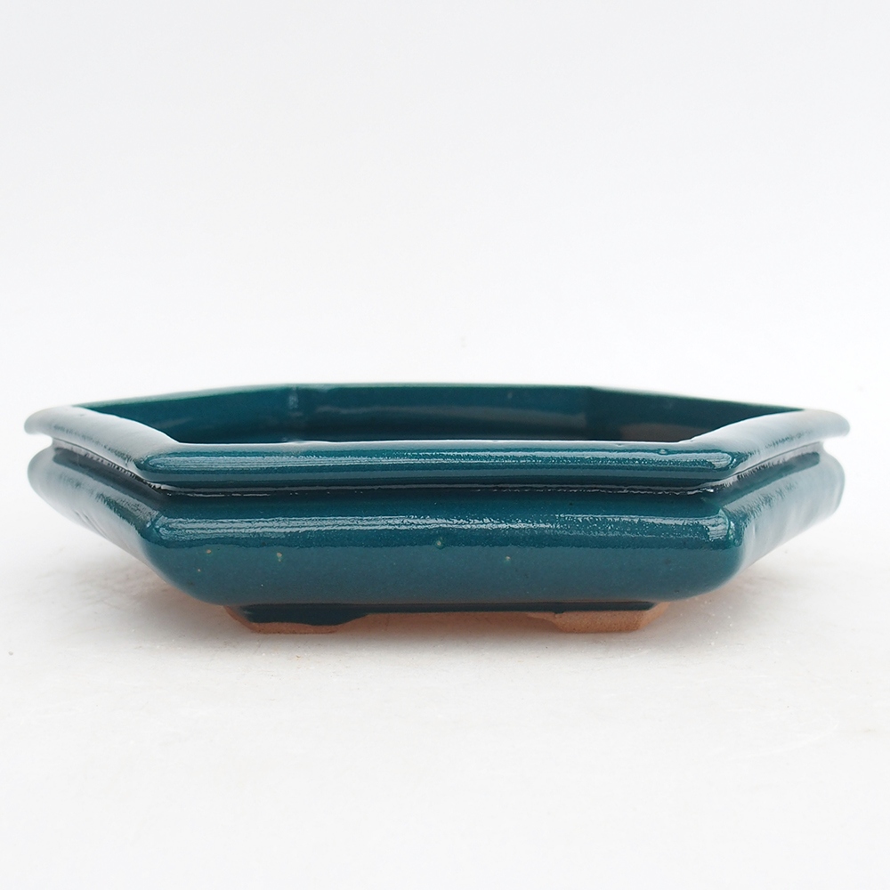 Bonsaischale aus Keramik 20 x 17,5 x 4 cm, Farbe grün