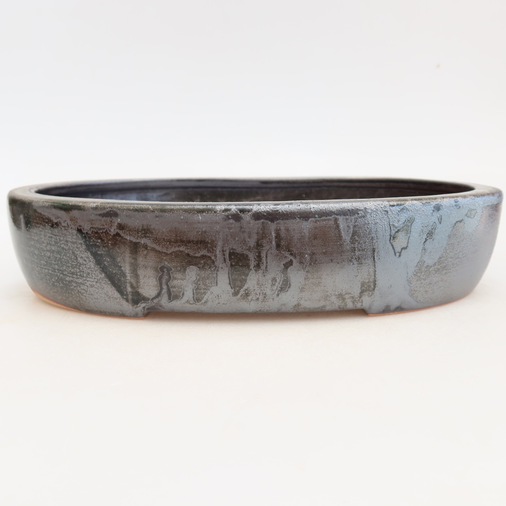 Bonsaischale aus Keramik 27 x 21 x 5,5 cm, grün