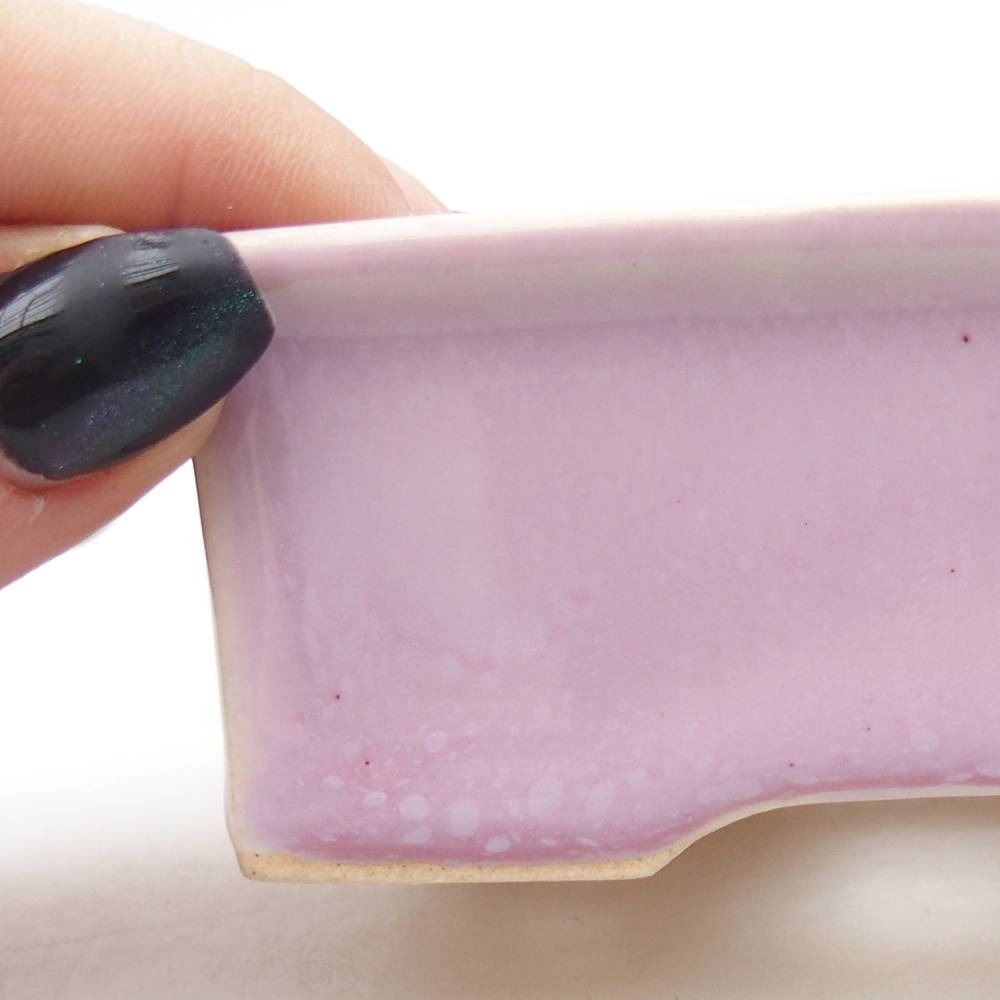 Mini-Bonsaischale 9 x 7 x 3,5 cm, rosa