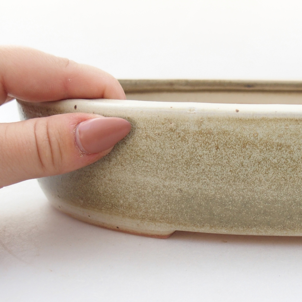 Bonsaischale aus Keramik 27 x 21 x 5 cm, grün