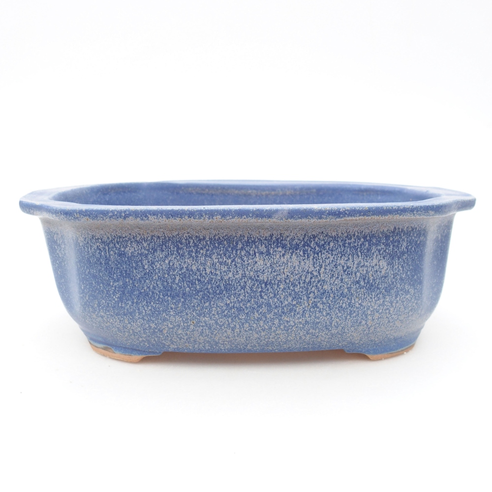 Keramik-Bonsaischale 22,5 x 17,5 x 7,5 cm, Farbe blau