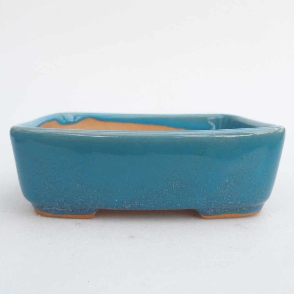 Bonsaischale aus Keramik 12 x 10 x 4 cm, Farbe blau