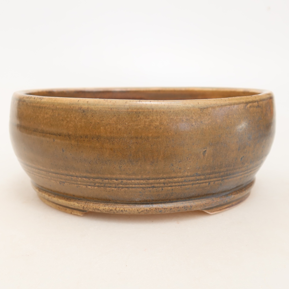 Keramik-Bonsai-Schale 16 x 16 x 6 cm, Farbe: braun