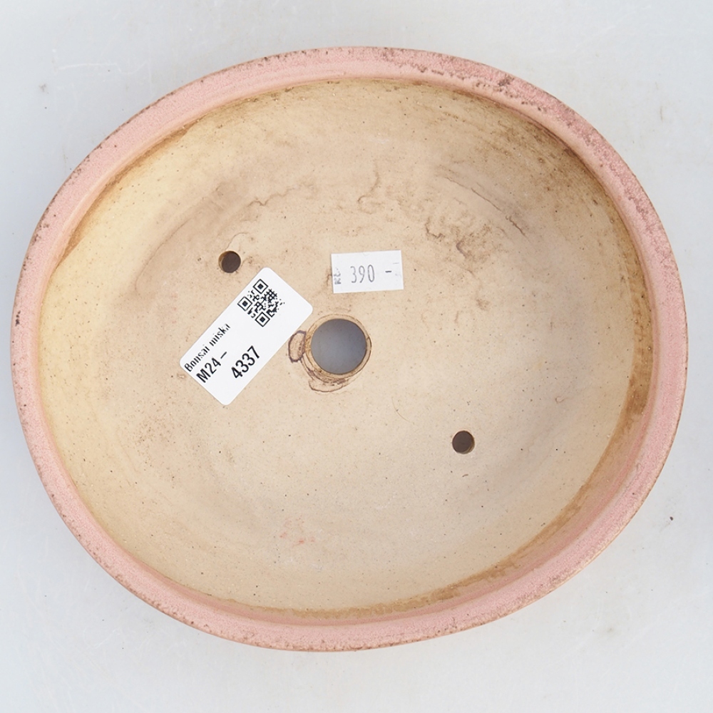 Keramik-Bonsaischale 18,5 x 16,5 x 4 cm, Farbe rosa