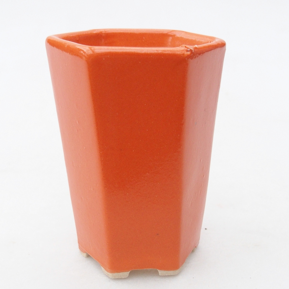 Mini-Bonsaischale 5 x 4,5 x 6,5 cm, orange