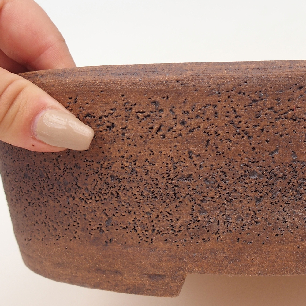Bonsaischale 26 x 19,5 x 7,5 cm , Farbe braun