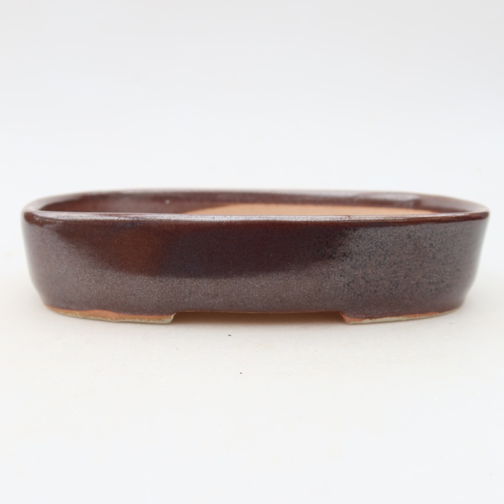 Keramik-Bonsai-Schale 16 x 11 x 3,5 cm, Farbe: braun