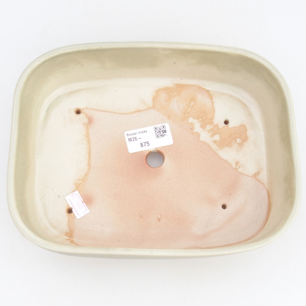 Bonsaischale aus Keramik 23 x 18 x 5,5 cm, grün