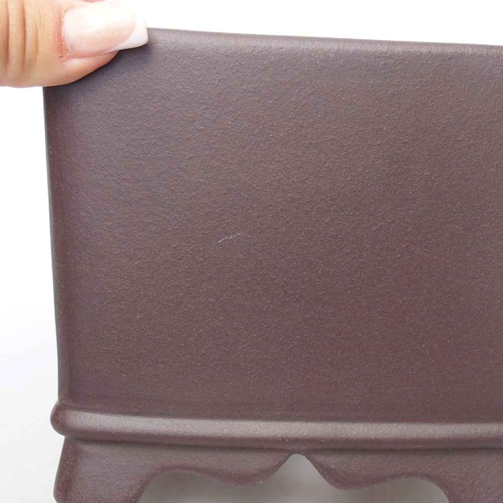 Schale 14 x 14 x 12 cm braun