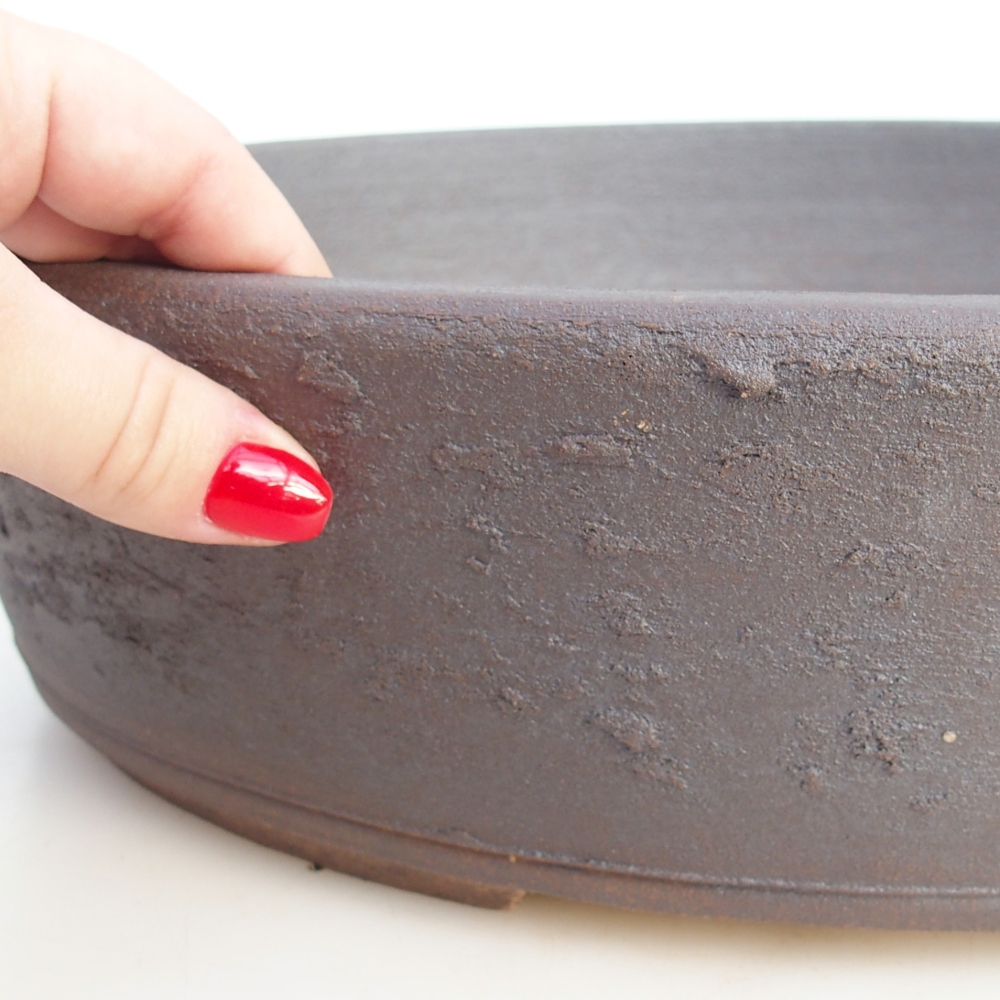 Bonsaischale 39,5 x 32 x 9,5 cm , Farbe braun