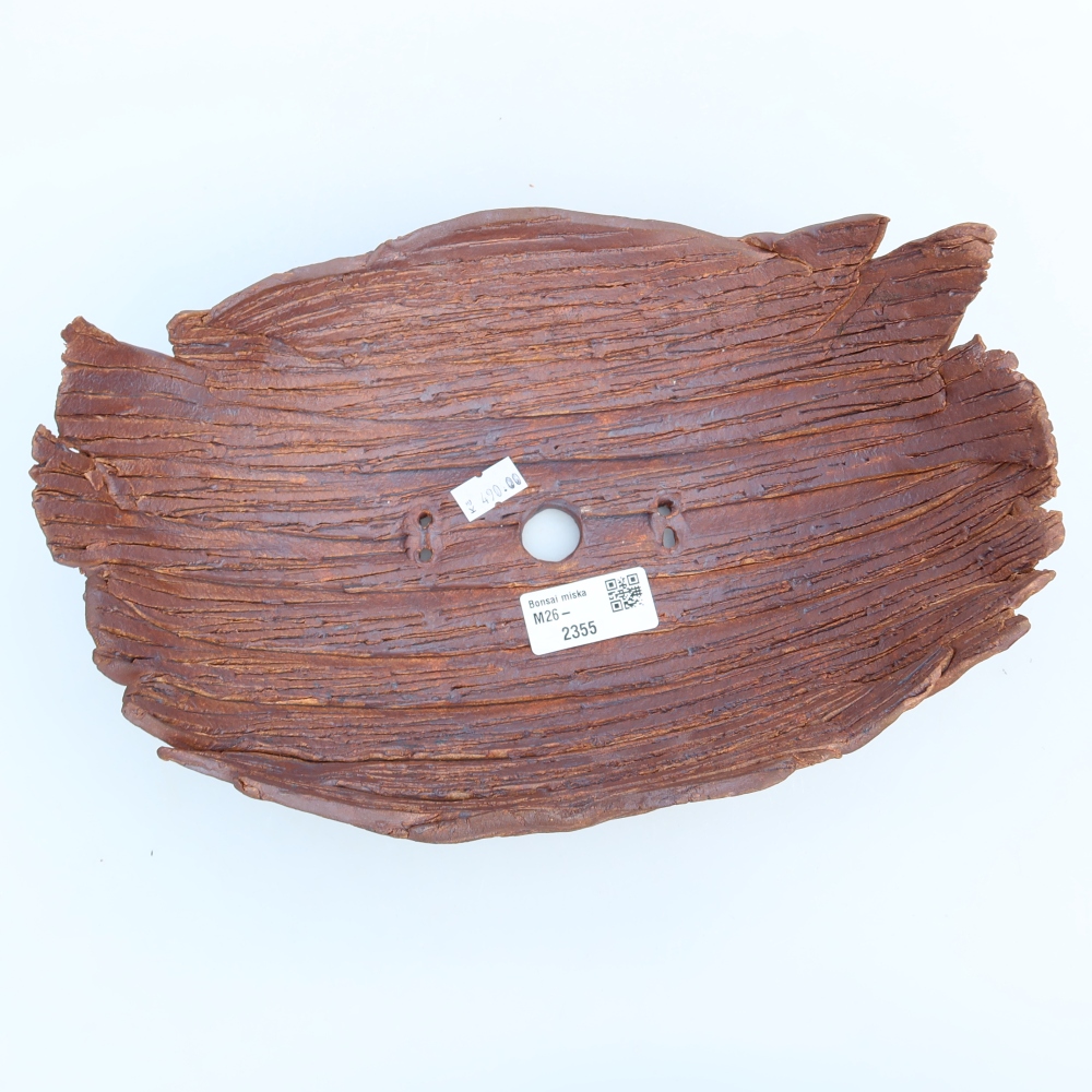 Keramikschale  27 x 18,5 x 10 cm, Farbe: braun