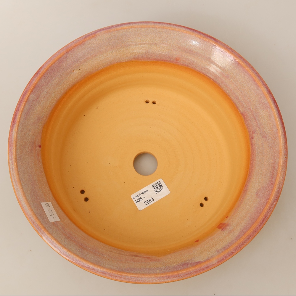 Keramik-Bonsai-Schale 27 x 27 x 9 cm, Farbe: Rosa
