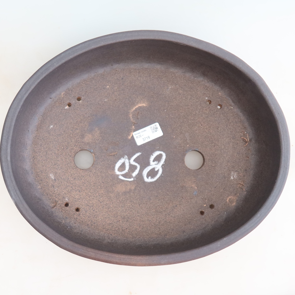 Keramik-Bonsai-Schale 37,5 x 30,5 x 8,5 cm, Farbe: braun