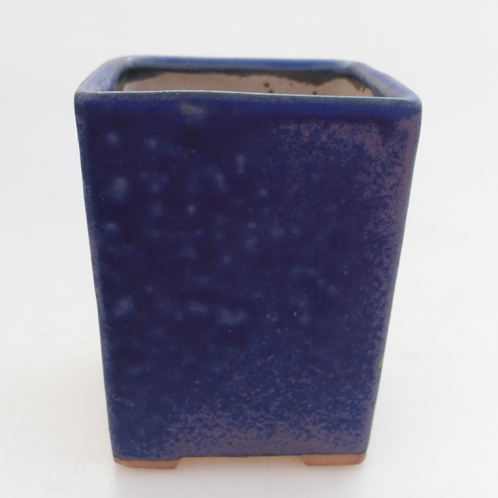 Bonsaischale aus Keramik 7 x 7 x 9,5 cm, Farbe blau
