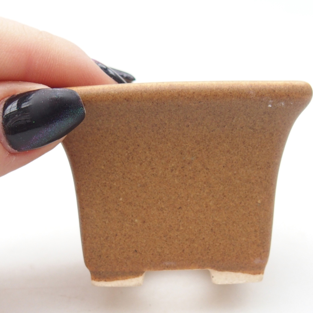 Mini-Bonsaischale 5,5 x 5,5 x 4 cm, braun