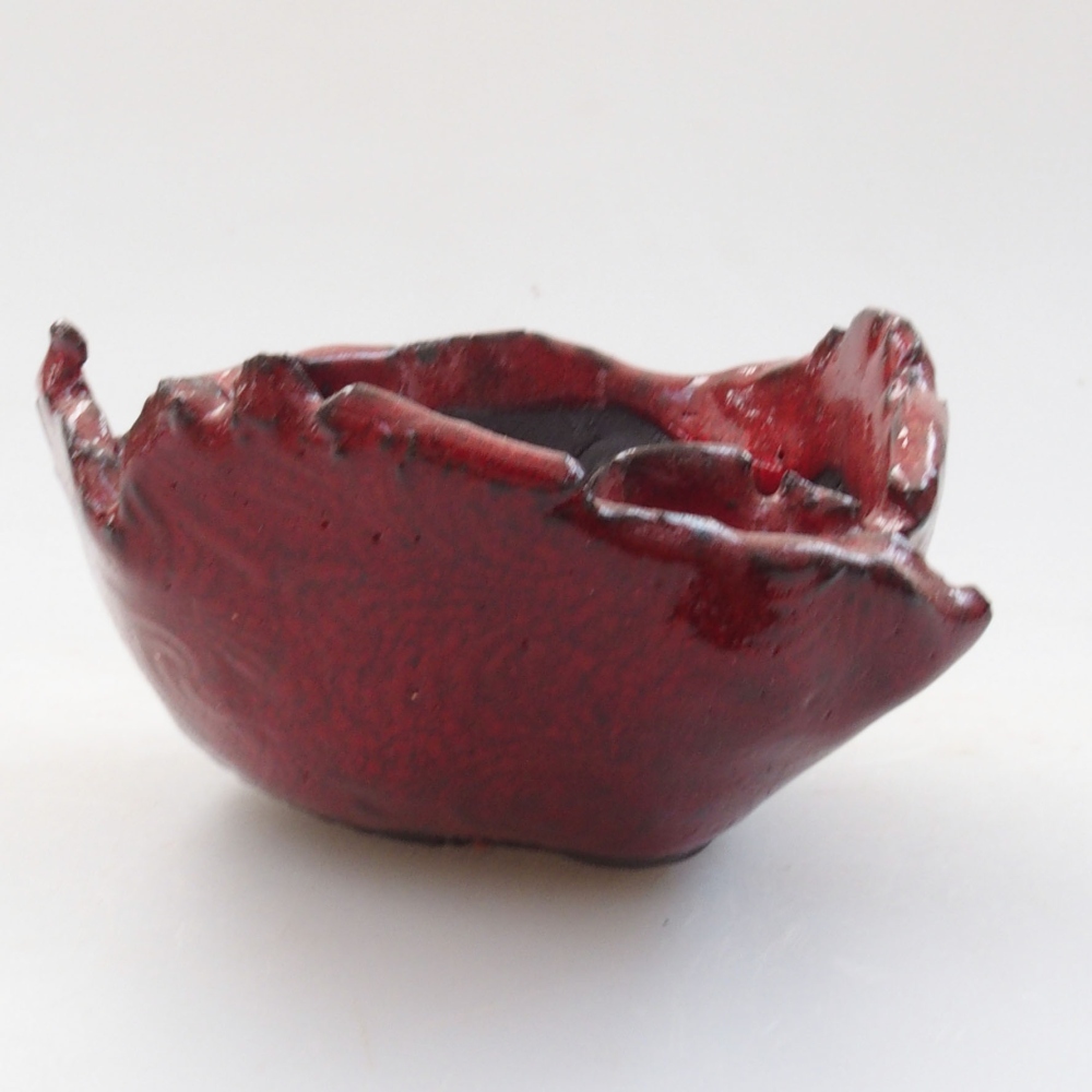 Keramikschale 9 x 8 x 5 cm, Farbe rot
