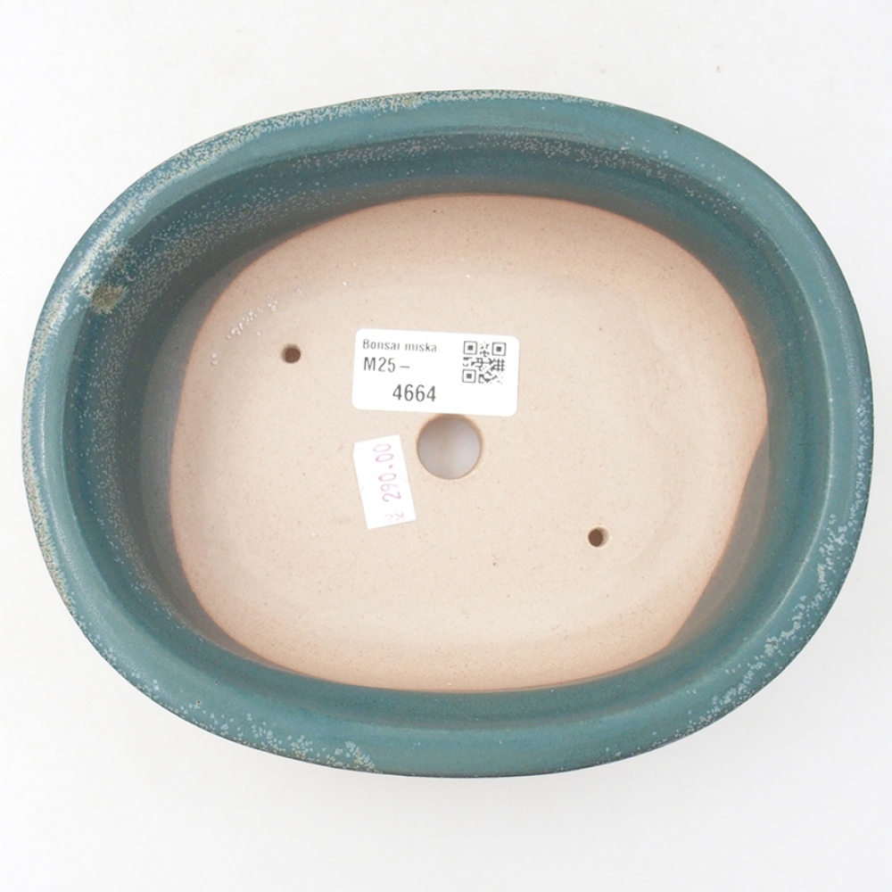 Keramik-Bonsaischale 18 x 14,5 x 6 cm, Farbe blau
