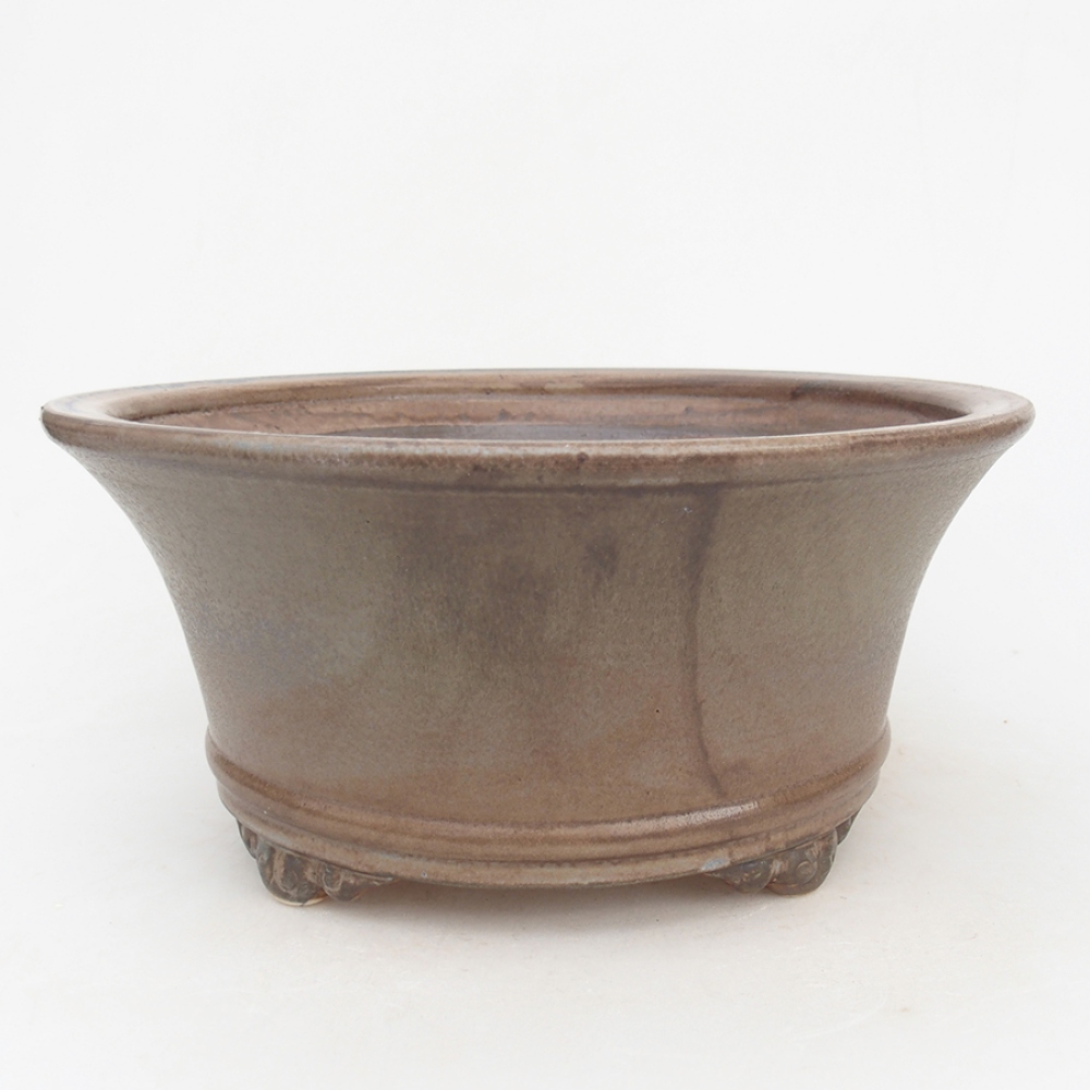 Keramik-Bonsaischale 24 x 24 x 11 cm, Farbe Grün
