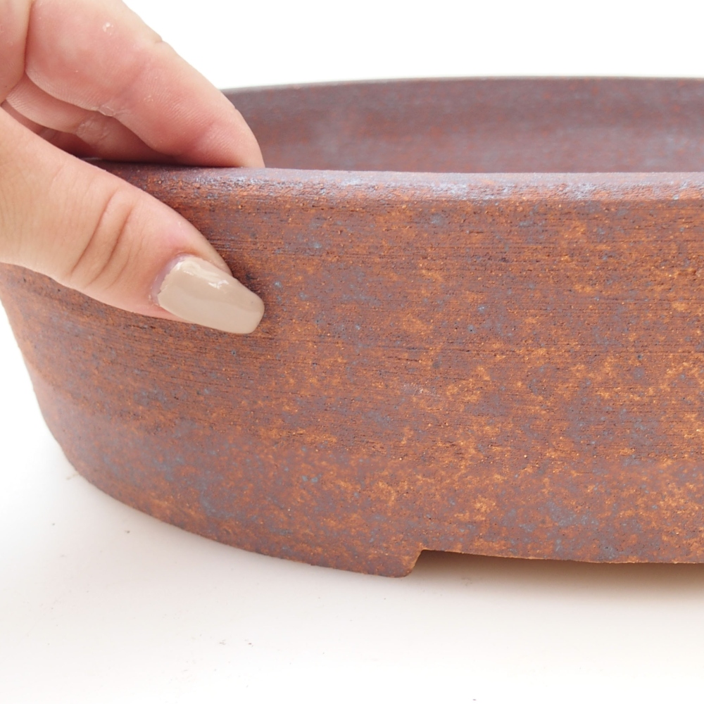Bonsaischale 37,5 x 31,5 x 8,5 cm , Farbe braun