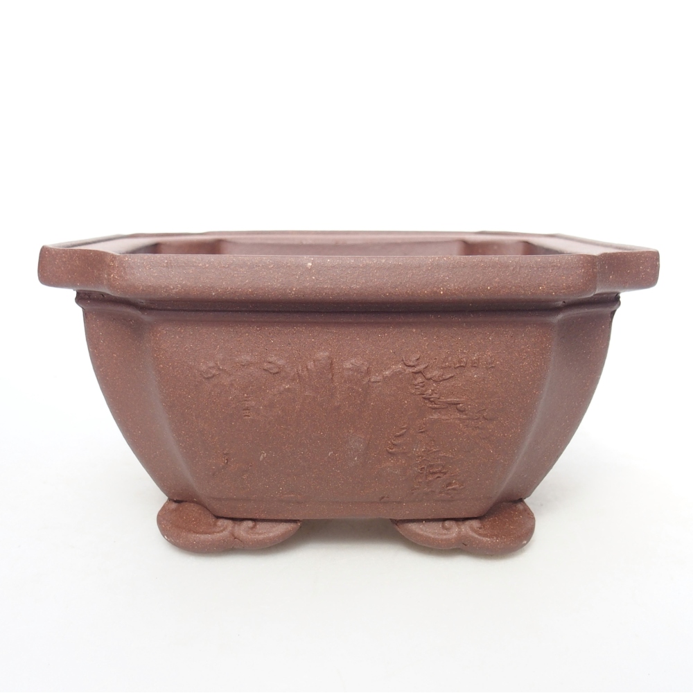 Schale 14 x 14 x 7 cm braun