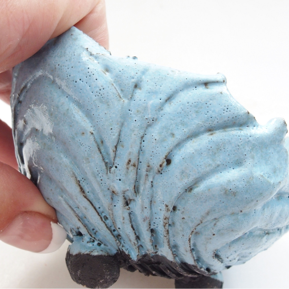 Keramikschale 9 x 8,5x 6,5 cm, Farbe blau