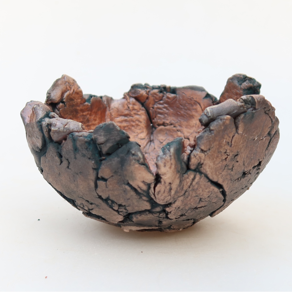 Keramikschale  11 x 11 x 7 cm, Farbe: grün