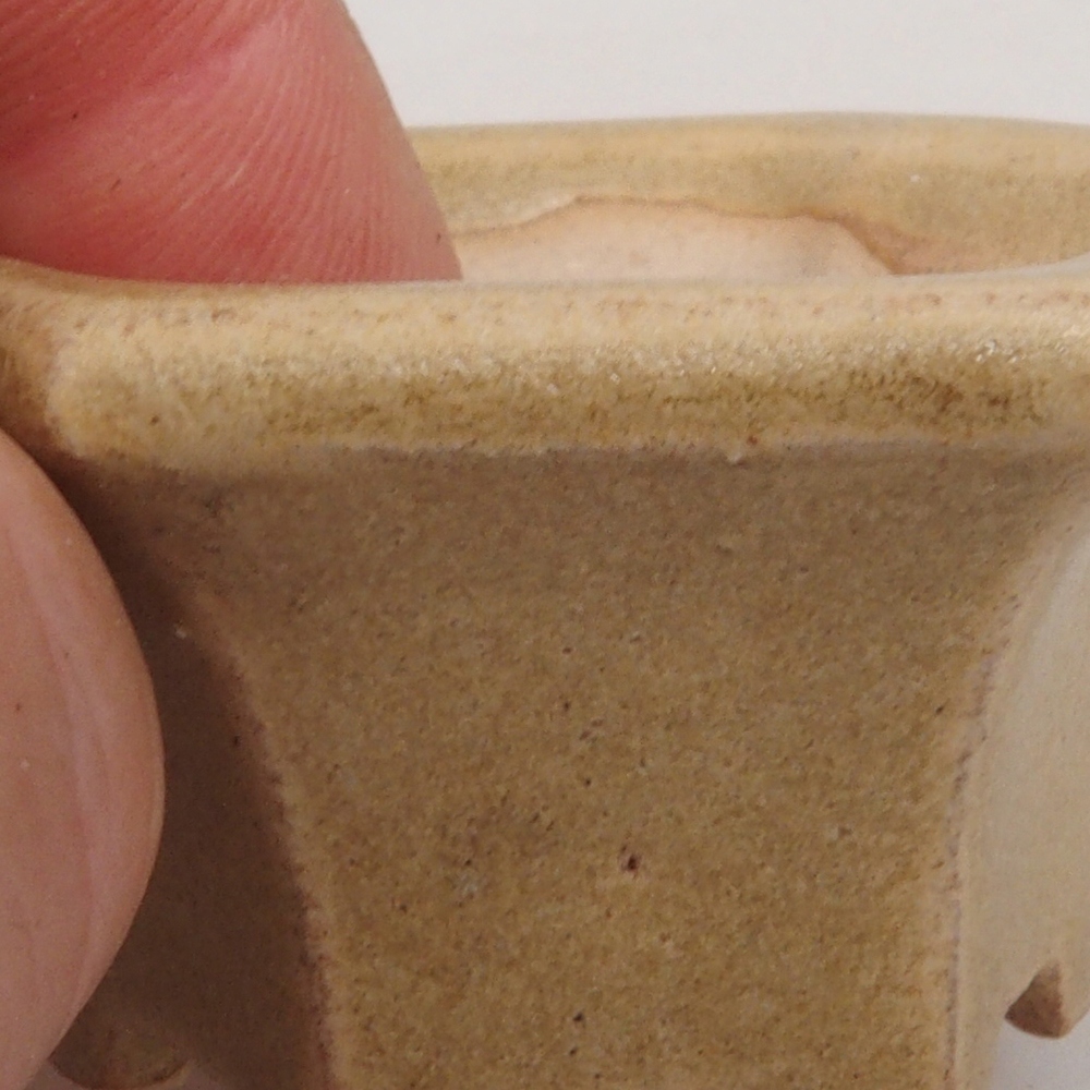 Mini-Bonsaischale 4,5 x 4,5 x 2,5  cm, Farbe braun