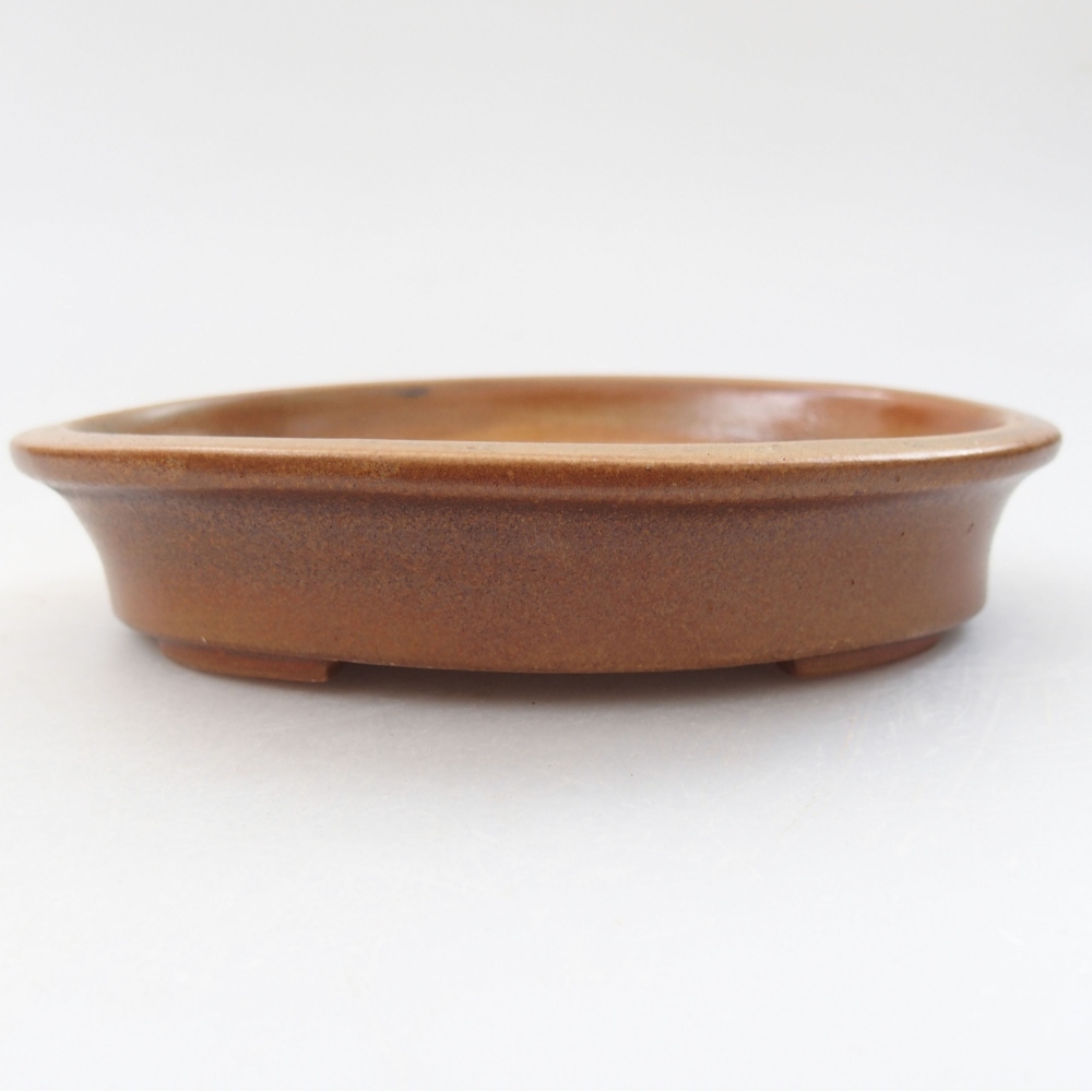 Keramik-Bonsaischale  13 x 11 x 3 cm, Farbe braun