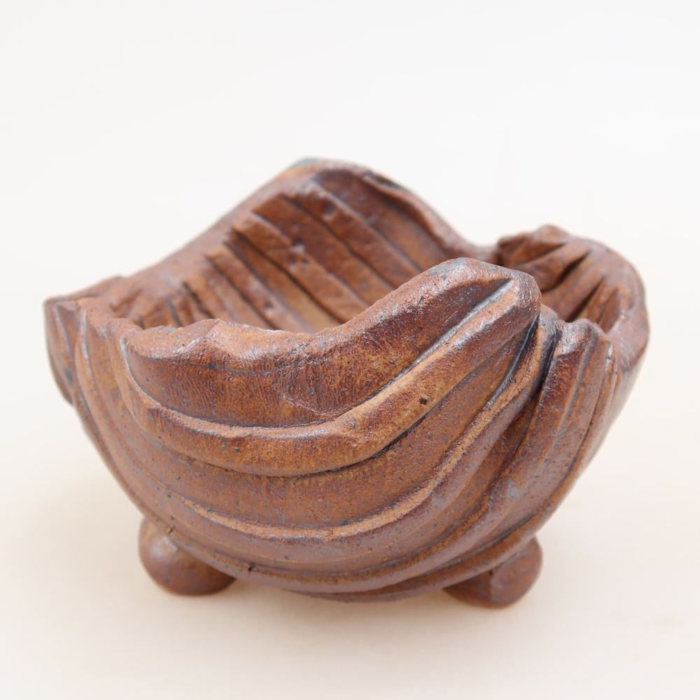 Keramikschale 9 x 8,5 x 6 cm , Farbe braun