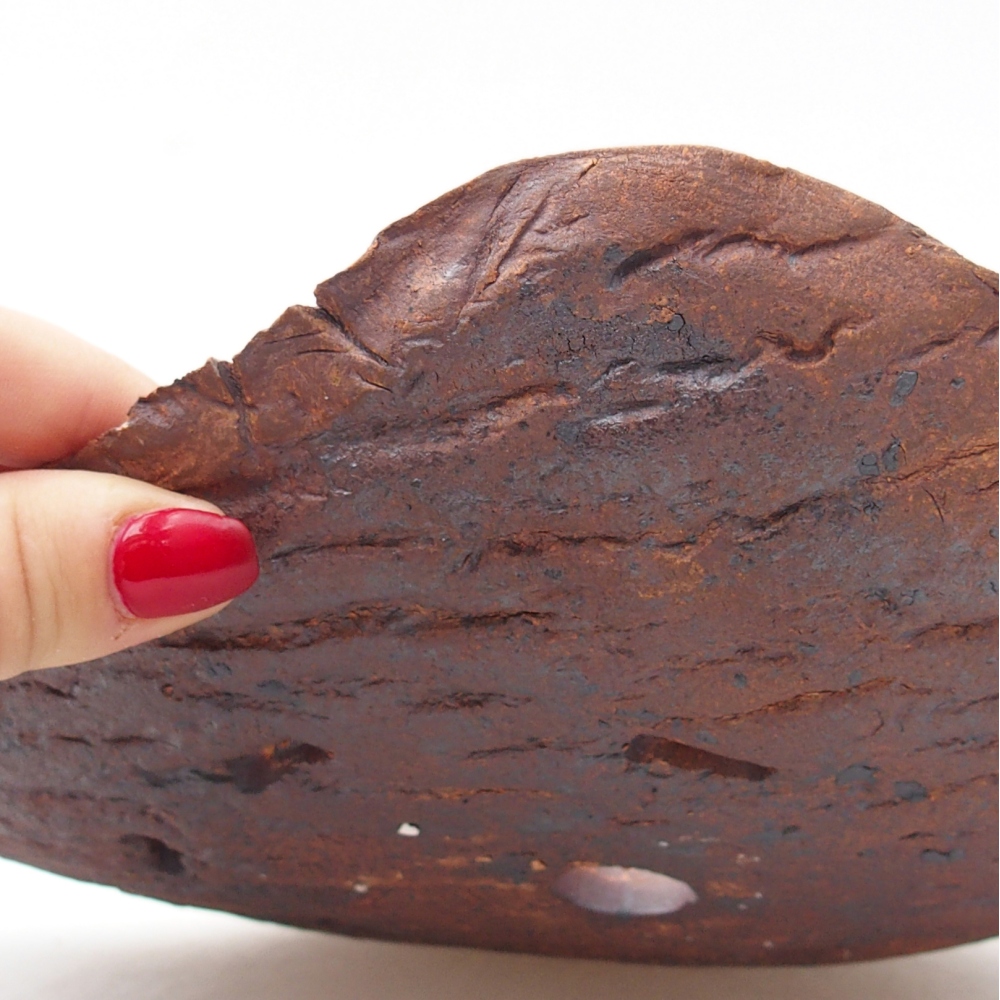 Keramische Schale 27,5 x 19,5 x 6 cm , Farbe braun