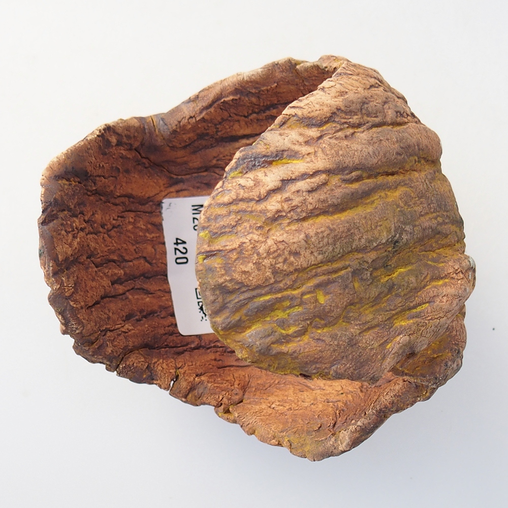 Keramikschale 10 x 9 x 12 cm , gelb