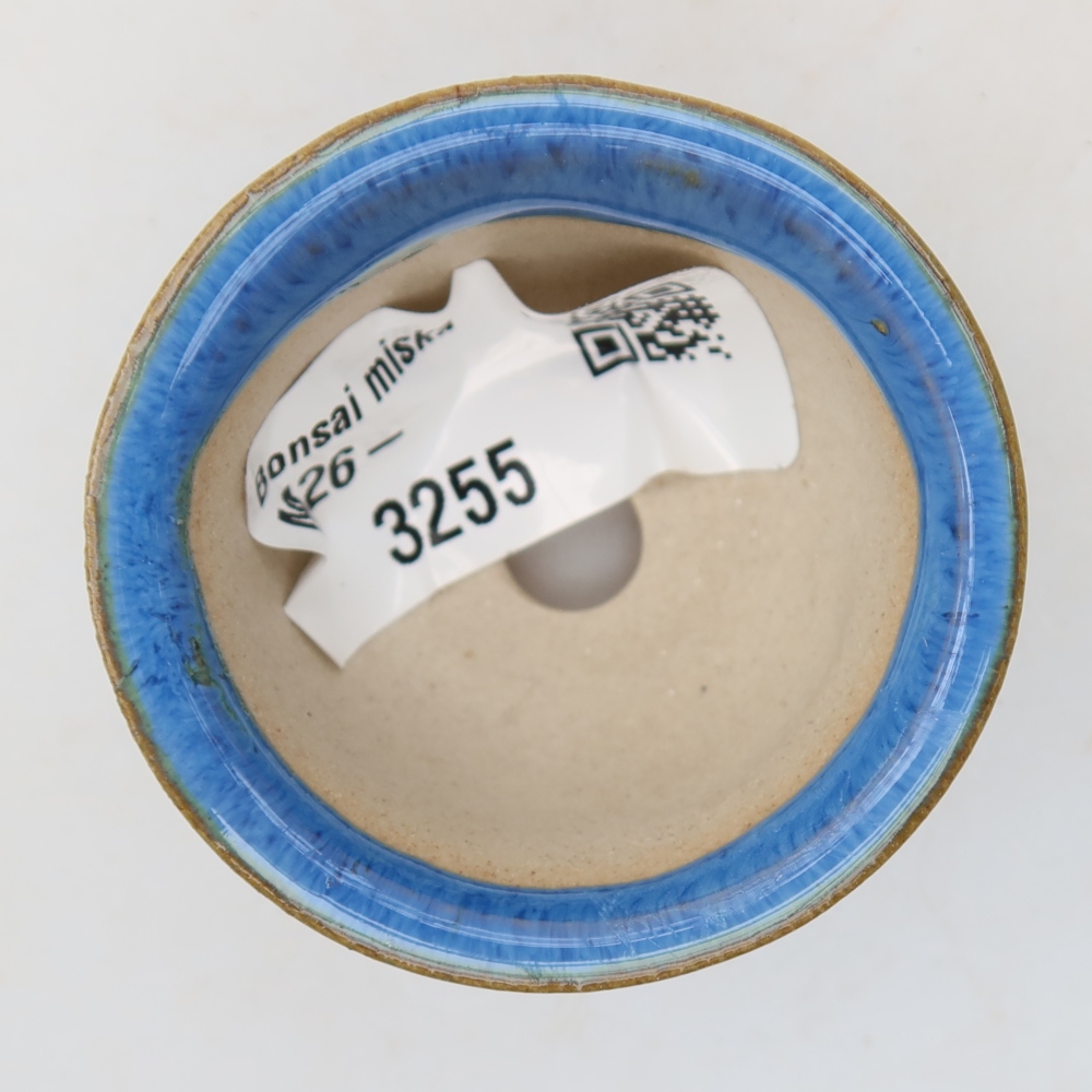 Bonsaischale aus Keramik 5 x 5 x 3 cm, Farbe blau