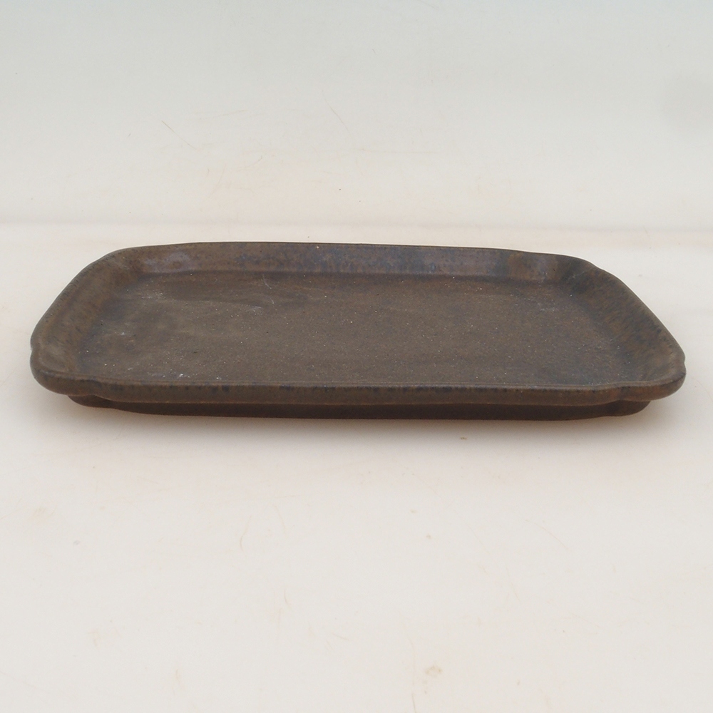 Keramik-Untertasse H50 – 18 x 13 x 1 cm – braun