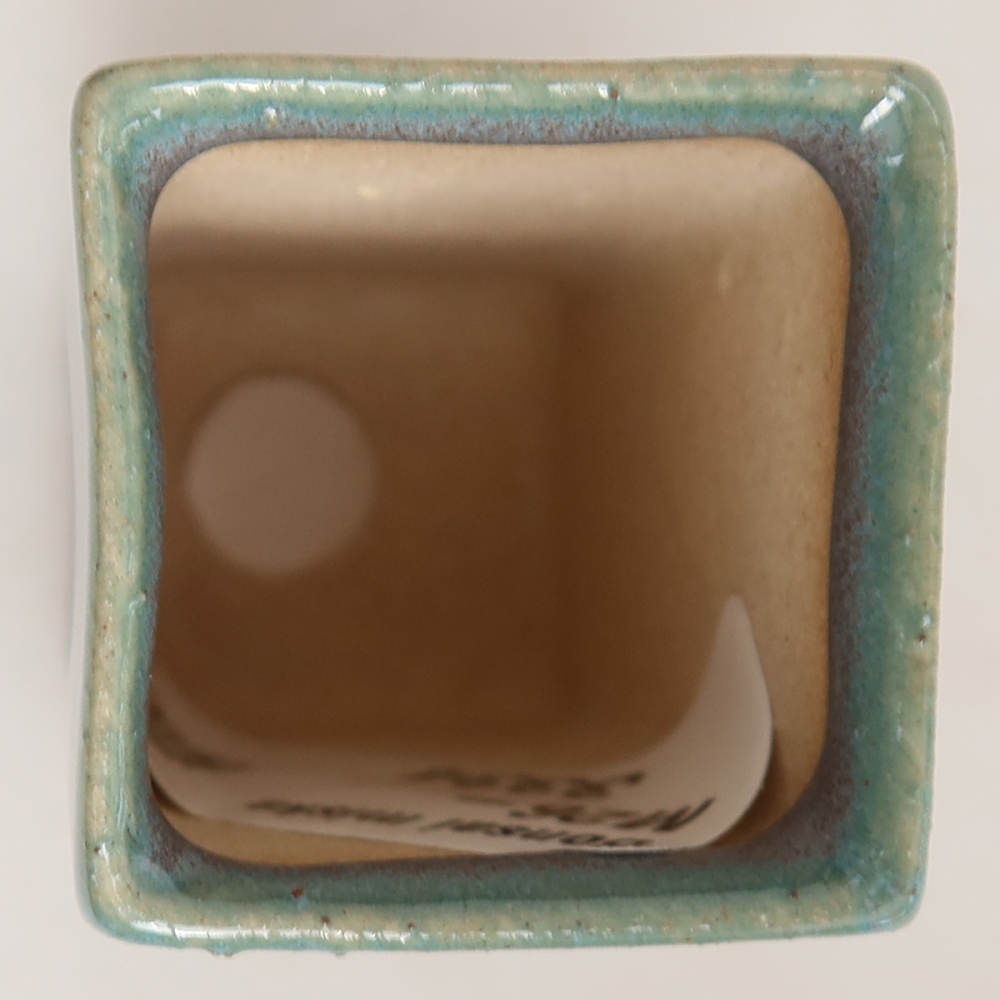 Keramik-Bonsai-Schale, 3 × 3 × 5,5 cm, Farbe: Grau
