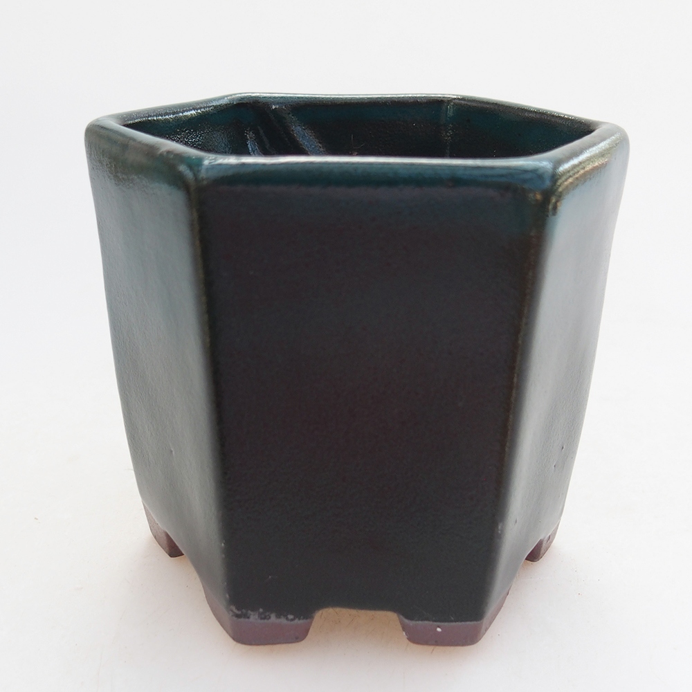 Bonsaischale aus Keramik 9 x 9 x 8 cm, grün