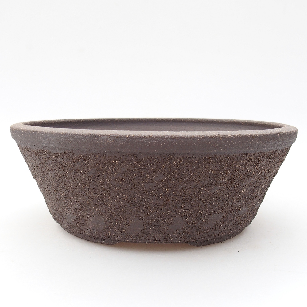 Bonsaischale aus Keramik 18 x 18 x 6,5 cm, braun