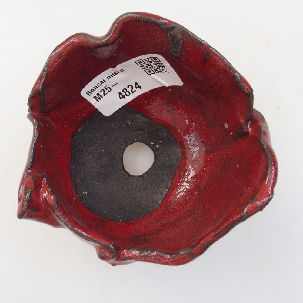 Keramikschale 8,5 x 8 x 7 cm, Farbe rot