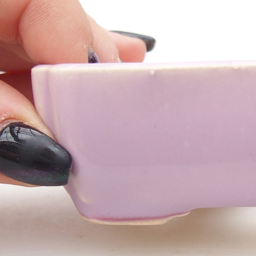 Mini-Bonsaischale 8,5 x 7,5 x 3 cm, rosa