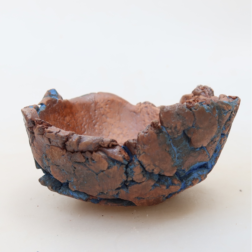 Keramikschale 9 x 9 x 4 cm, Farbe: Blau