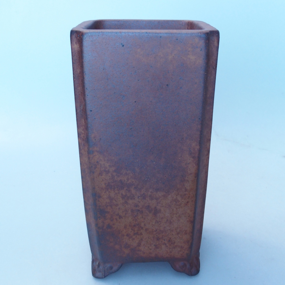 Schale 9,5 x 9,5 x 18,5 cm braun