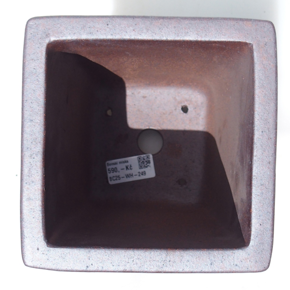 Schale 14 x 14 x 20 cm braun