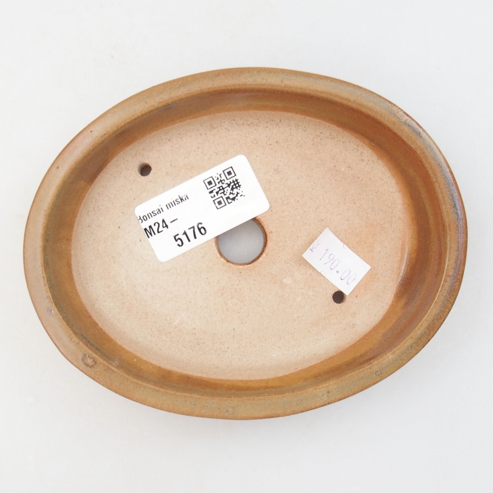 Keramik-Bonsaischale  13 x 11 x 3 cm, Farbe braun