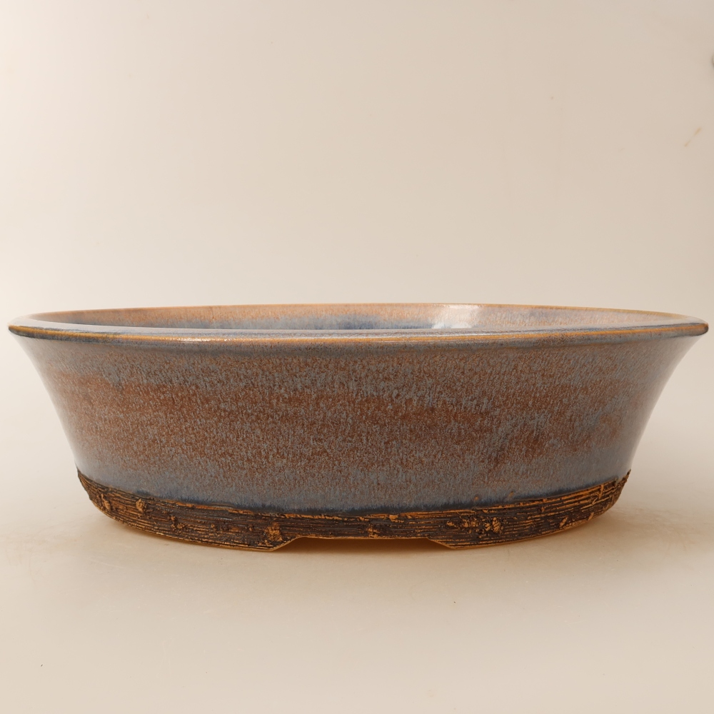 Keramik-Bonsai-Schale 31 x 31 x 8 cm, Farbe: Blau