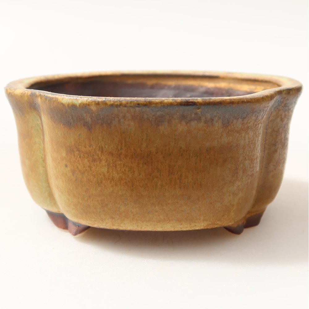 Bonsaischale aus Keramik 8 x 7,5 x 3,5 cm, grün